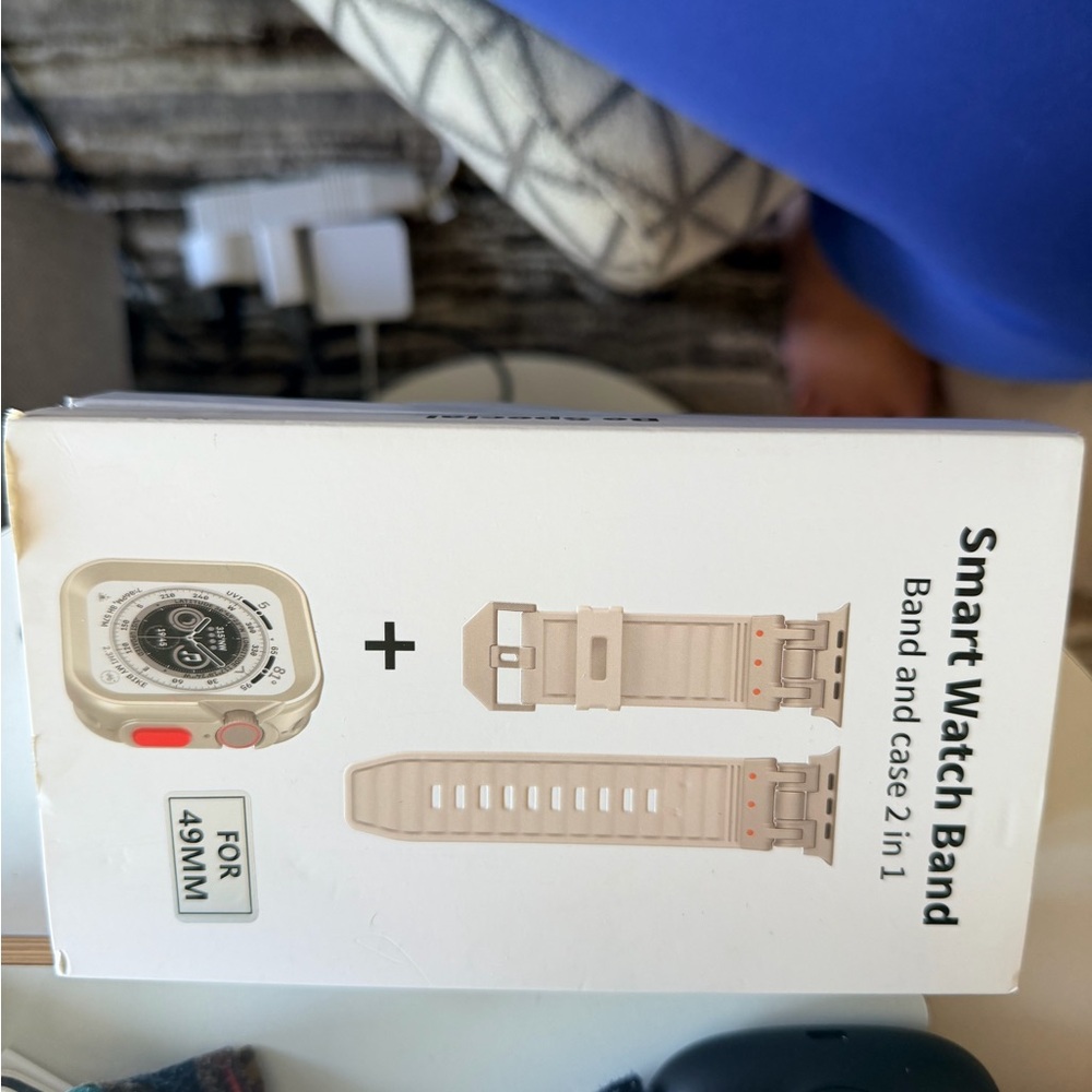 Smart Watch Band and Case 2-in-1 - Cream Apple Ultra 49mm
